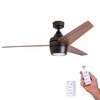 Honeywell Ceiling Fans Eamon, 52 in. Ceiling Fan with  Light & Remote Control, Bronze 50603-40